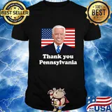 Thank You Pennsylvania Joe Biden American Flag Shirt
