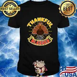 Thankful And Blessed Turkey Thanksgiving Shirt