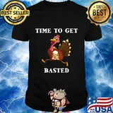 Thanksgiving turkey time to get basted beer shirt