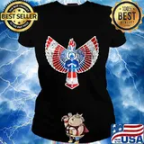 The captain american wings s Ladies tee