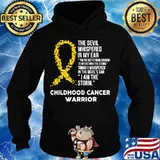 The Devil Childhood Cancer Awareness Support Ribbon Shirt Hoodie