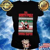 The north pole shovel slayer ugly christmas s Ladies tee