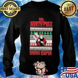 The north pole shovel slayer ugly christmas s Sweater