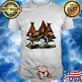 The peanuts characters cartoon camping native shirt
