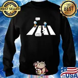 The peanuts wear mask crossing the line i forgot my mask s Sweater