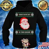Theres some hos in this house inappropriate christmas santa s Hoodie