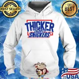 Thicker Than A Snickers Shirt Hoodie