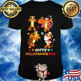 Tigger happy hallothanksmas halloween thanksgiving christmas shirt