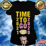 Time to go 2020 goodbye gold and pink toilet paper classic s Ladies tee