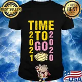 Time to go 2020 goodbye gold and pink toilet paper classic shirt