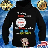 To all my teacher friends just a friendly reminder this friday is both a full moon and friday the 13th s Hoodie