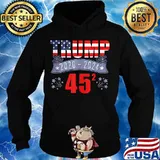 Trump 2020 2024 45 Squared Trump 2020 Second Term USA American Flag Shirt Hoodie