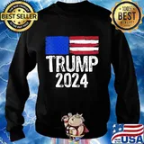 Trump 2024 American Flag Shirt Sweater