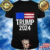 Trump 2024 American Flag Shirt