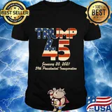 Trump 45 January 20 2021 59th Presidential Inauguration American Flag Shirt