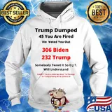 Trump Dumped 45 You Are Fired We Voted You Out Biden 306 Trump 232 Shirt Hoodie