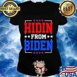 Trump hidin from biden 2020 stars s Ladies tee