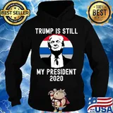 Trump Is Still My President 2020 American Flag Vintage Retro Shirt Hoodie