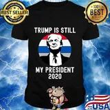 Trump Is Still My President 2020 American Flag Vintage Retro Shirt