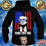 Trump nice try joe inauguration day 2021 american flag s Hoodie
