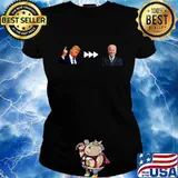 Trump to Biden Presidential Inauguration Transfer T-Shirt Ladies tee