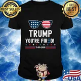 Trump You're Fired 11-03-2020 Glasses American Flag Shirt
