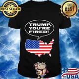 Trump You’re Fired American Flag Map Election Shirt