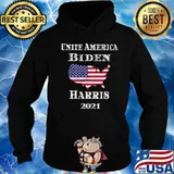 Unite America Biden Harris 46th 2021 Democratic American Flag Maps Shirt Hoodie