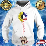 Usa flag sunflower my vp looks like me vice president s Hoodie