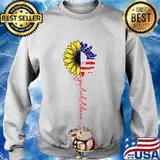 Usa flag sunflower my vp looks like me vice president s Sweater