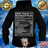 Usaf Veteran Nutritional Fact US Army Air Force Vet Military Shirt Hoodie