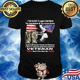 Veteran i took an oath to support and defend the constitution of the united states against all enemies foreign shirt