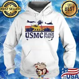Veteran usmc beach party vintage retro s Hoodie