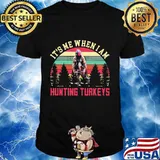 Veterans it's me when i am hunting turkeys vintage retro shirt