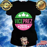 Vice President Harris Aka Sorority Pink Green Prez Vote 2020 Shirt Ladies tee