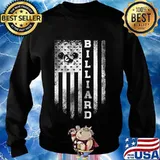 Vintage usa american flag pool billiard snooker silhouette s Sweater