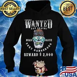Wanted Dead Or Alive Very Dangerous Scary Zombie Manhunt Shirt Hoodie