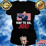 Way to go joe biden american flag democrat congrats winner s Ladies tee