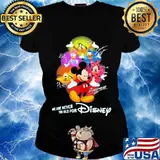 We are never too old for disney mickey mouse and friends signatures s Ladies tee
