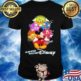 We are never too old for disney mickey mouse and friends signatures shirt