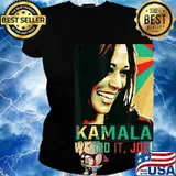 We Did It Joe Funny Kamala Harris Joe Biden 46 President Shirt Ladies tee
