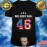 We just did 46 american flag stars shirt