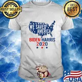 We saved america election winner biden harris 2020 46 shirt