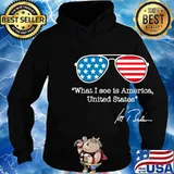 What I See Is America United States Joe Biden Glass American Flag Shirt Hoodie