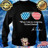 What I See Is America United States Joe Biden Glass American Flag Shirt Sweater