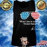 What I See Is America United States Joe Biden Glass American Flag Shirt Tank top