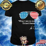 What I See Is America United States Joe Biden Glass American Flag Shirt