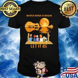 Whisper Words Of Wisdom Let It Be Snoopy And Friends Moon Shirt