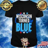 Wisconsin turned blue democrats won the election for biden 2020 shirt