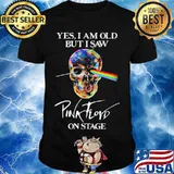 Yes I Am Old But I Saw Pink Floyd On Stage Skull Raibow Pink Floyd Lgbt Shirt